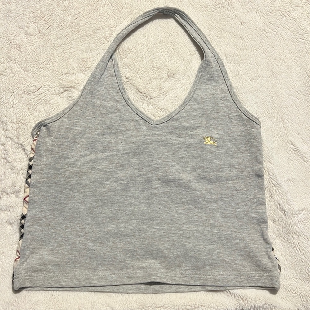 Burberry London grey halter top